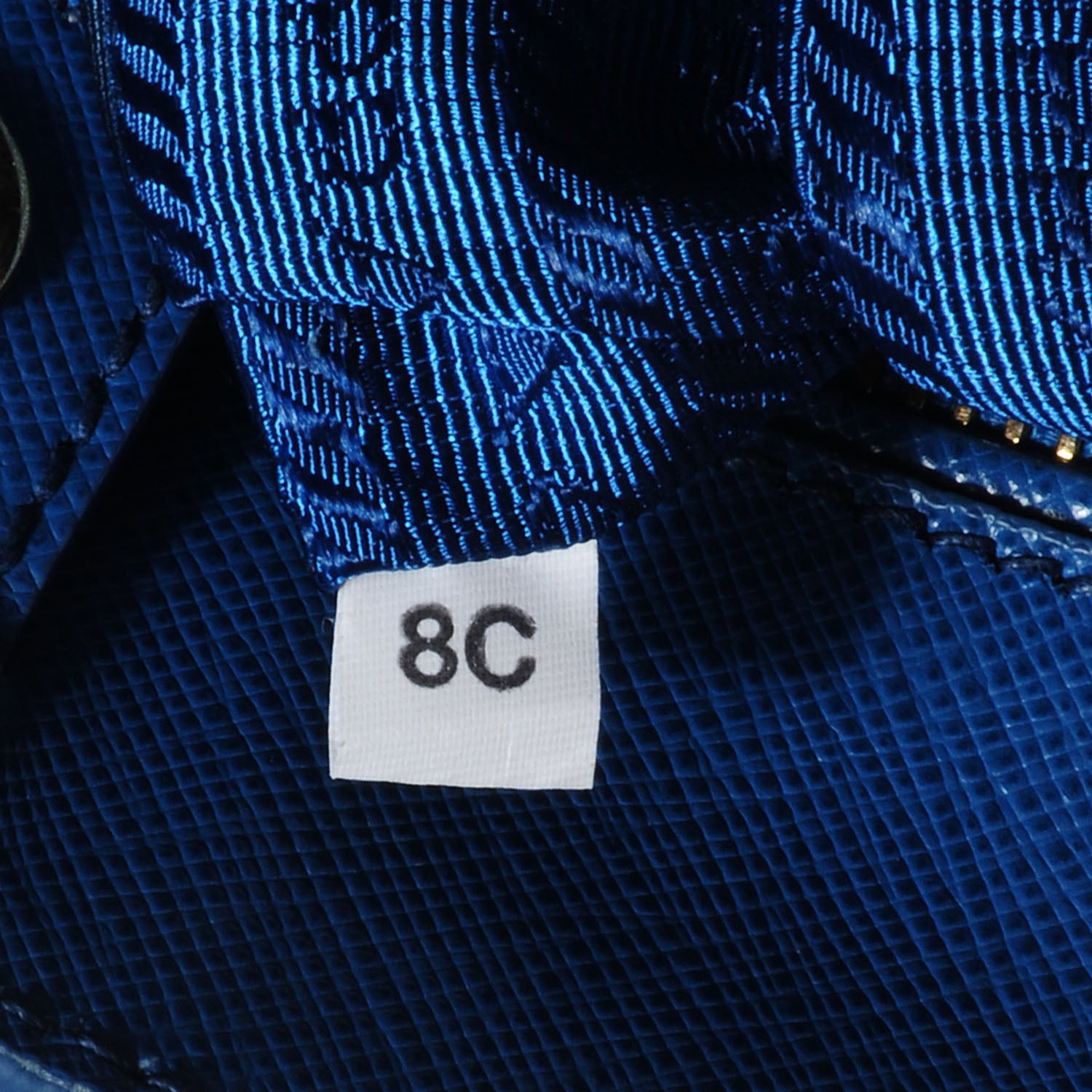 Prada Saffiano Lux Medium Tote Cobalto 8 of 9
