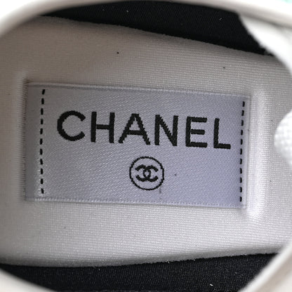 Chanel Cotton Sneakers 41 Light Turquoise White 6 of 7