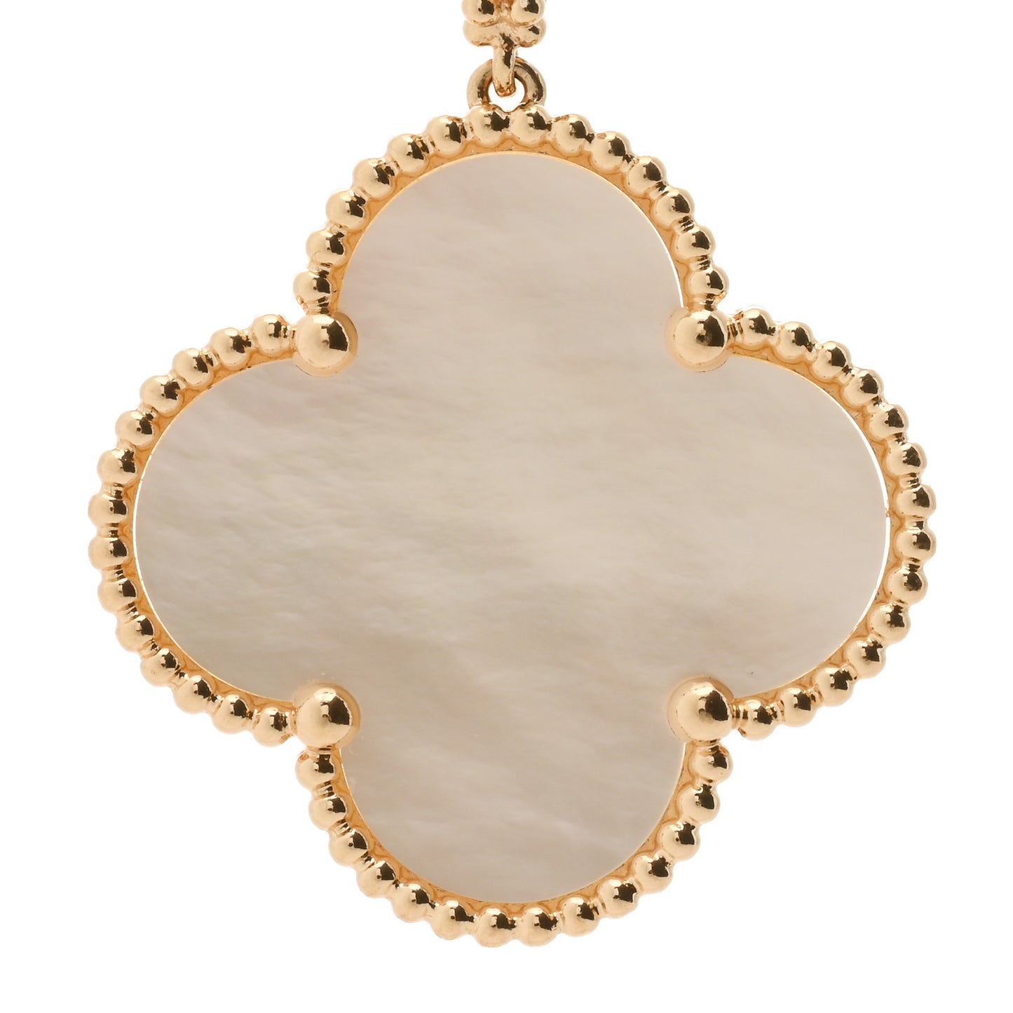 18K Yellow Gold Mother of Pearl Magic Alhambra Long Necklace