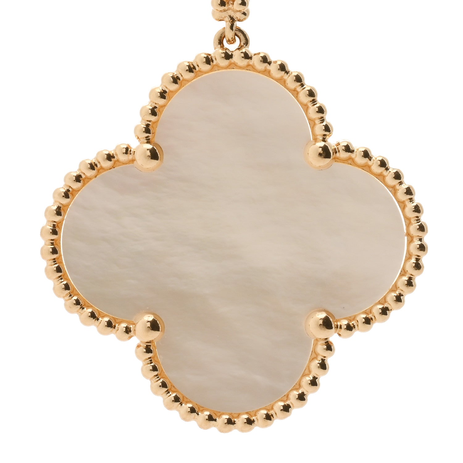 Van Cleef & Arpels 18K Yellow Gold Mother of Pearl Magic Alhambra Long Necklace 4 of 5