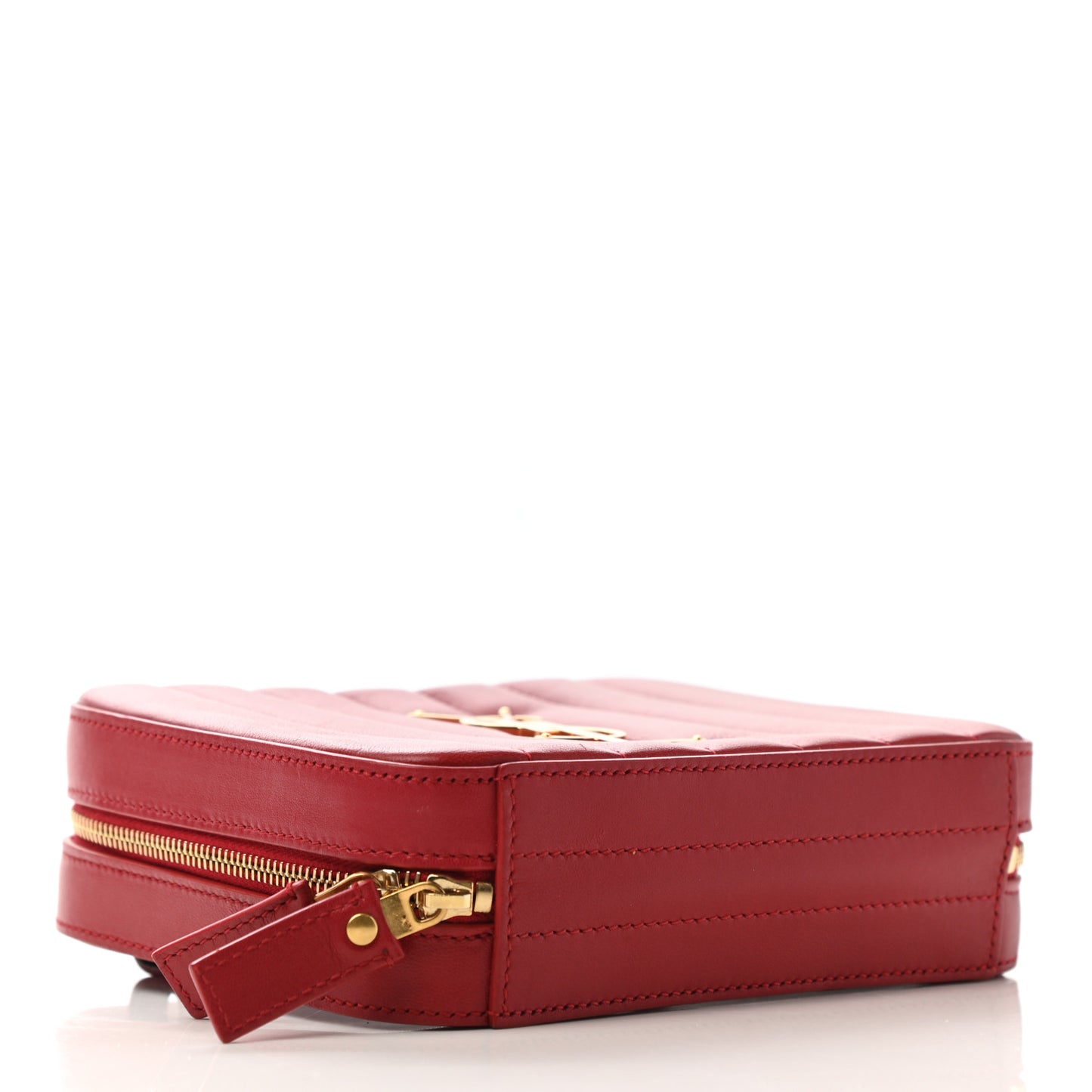 Lambskin Matelasse Vicky Monogram Belt Bag Eros Red