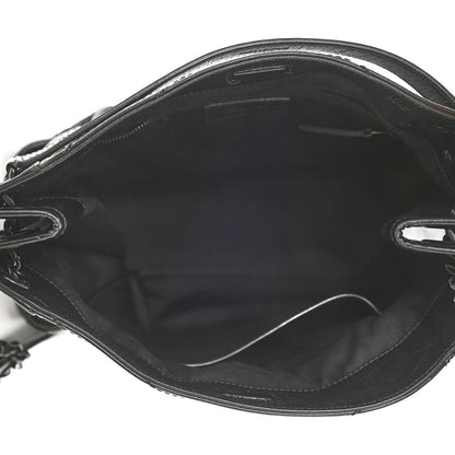 Saint Laurent Crinkled Calfskin Matelasse Monogram Medium Niki Shopper Tote Black 5 of 10