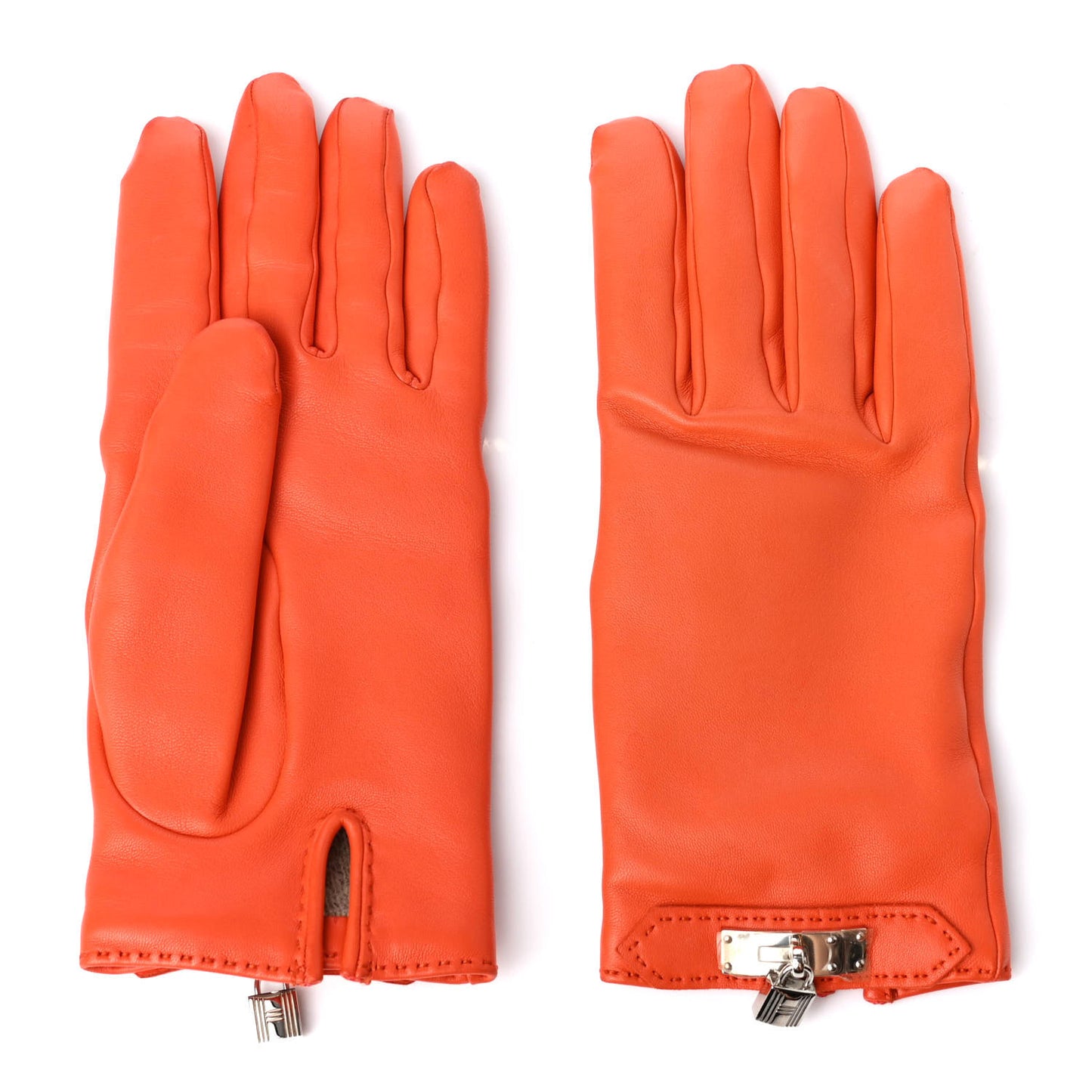 Lambskin Soya Kelly Lock Gloves 7.5 Feu