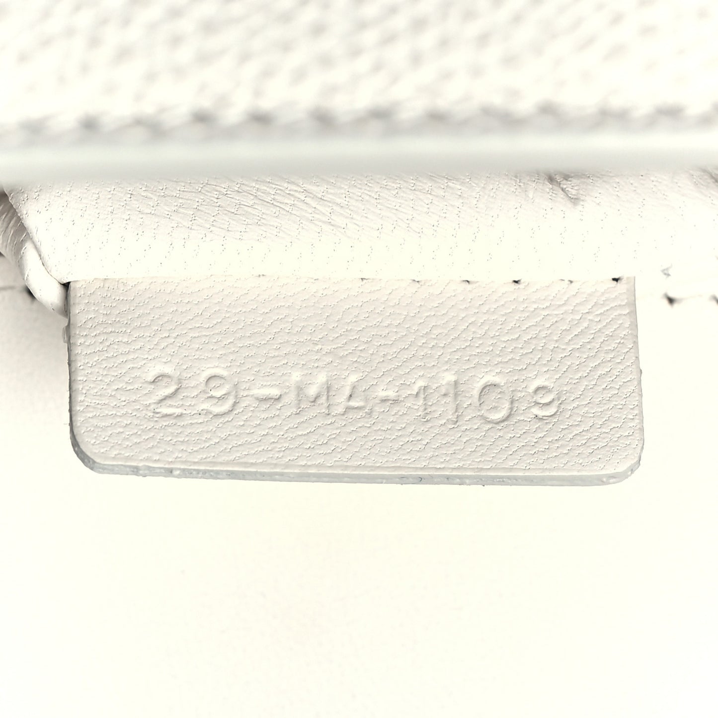 Ultra Matte Grained Calfskin 30 Montaigne Flap Bag White