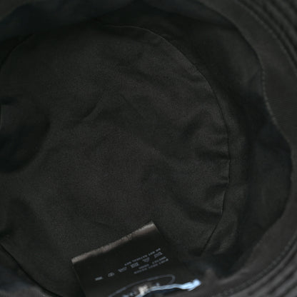 Prada Re-Nylon Metal Triangle Logo Womens Bucket Hat M Black 7 of 10
