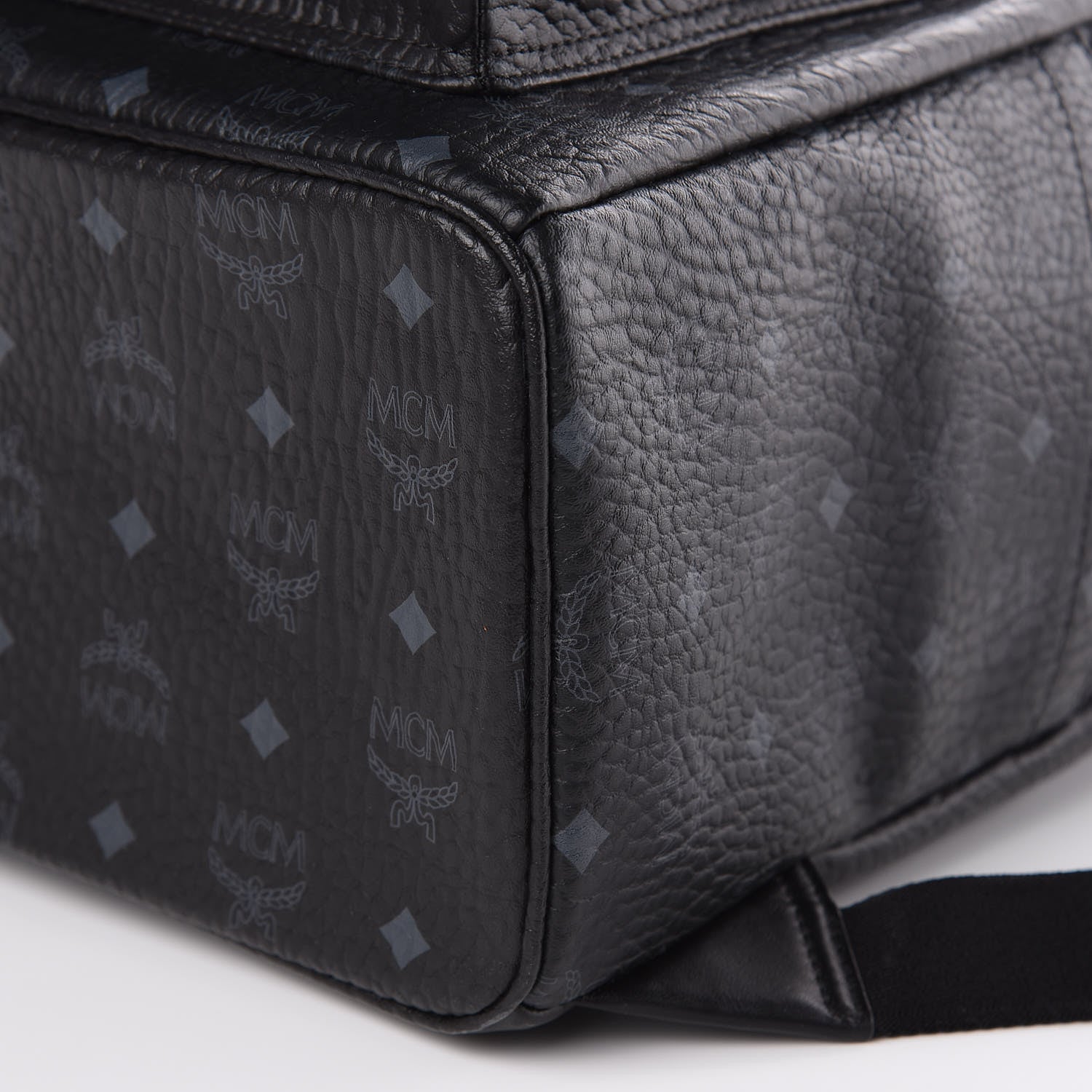 MCM Visetos Large Stark Backpack Black 9 of 9