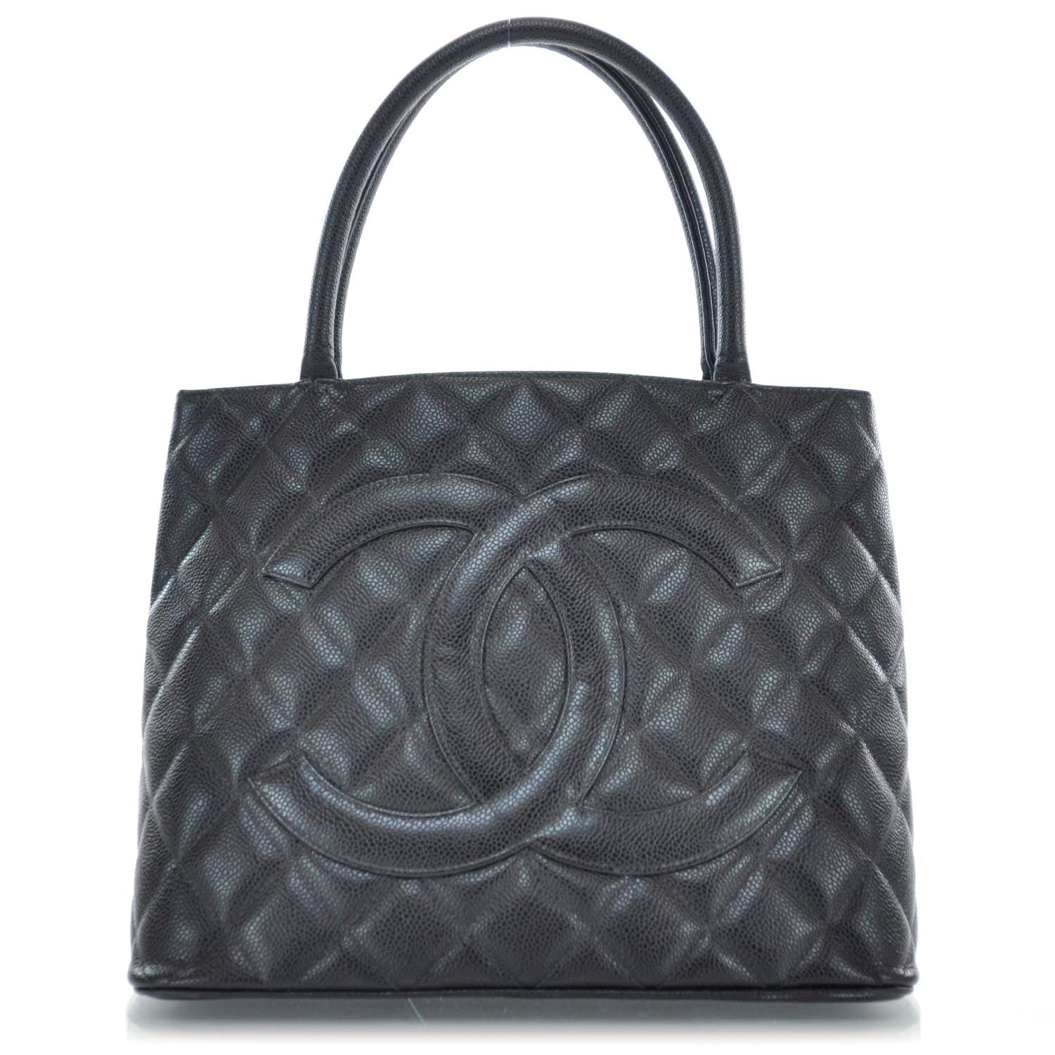 Chanel Caviar Medallion Tote Black 1 of 9