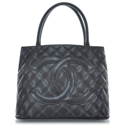Chanel Caviar Medallion Tote Black 1 of 9
