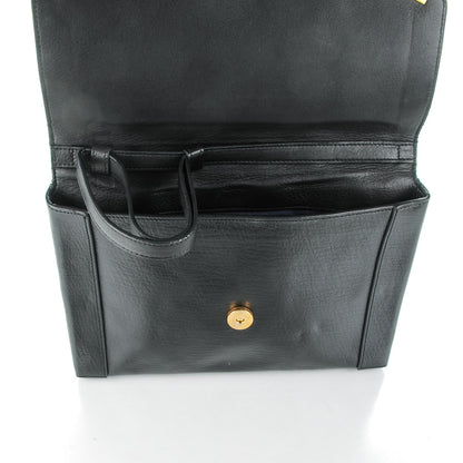 Lanvin Calfskin Miss Sartorial Envelope Clutch Black 7 of 8