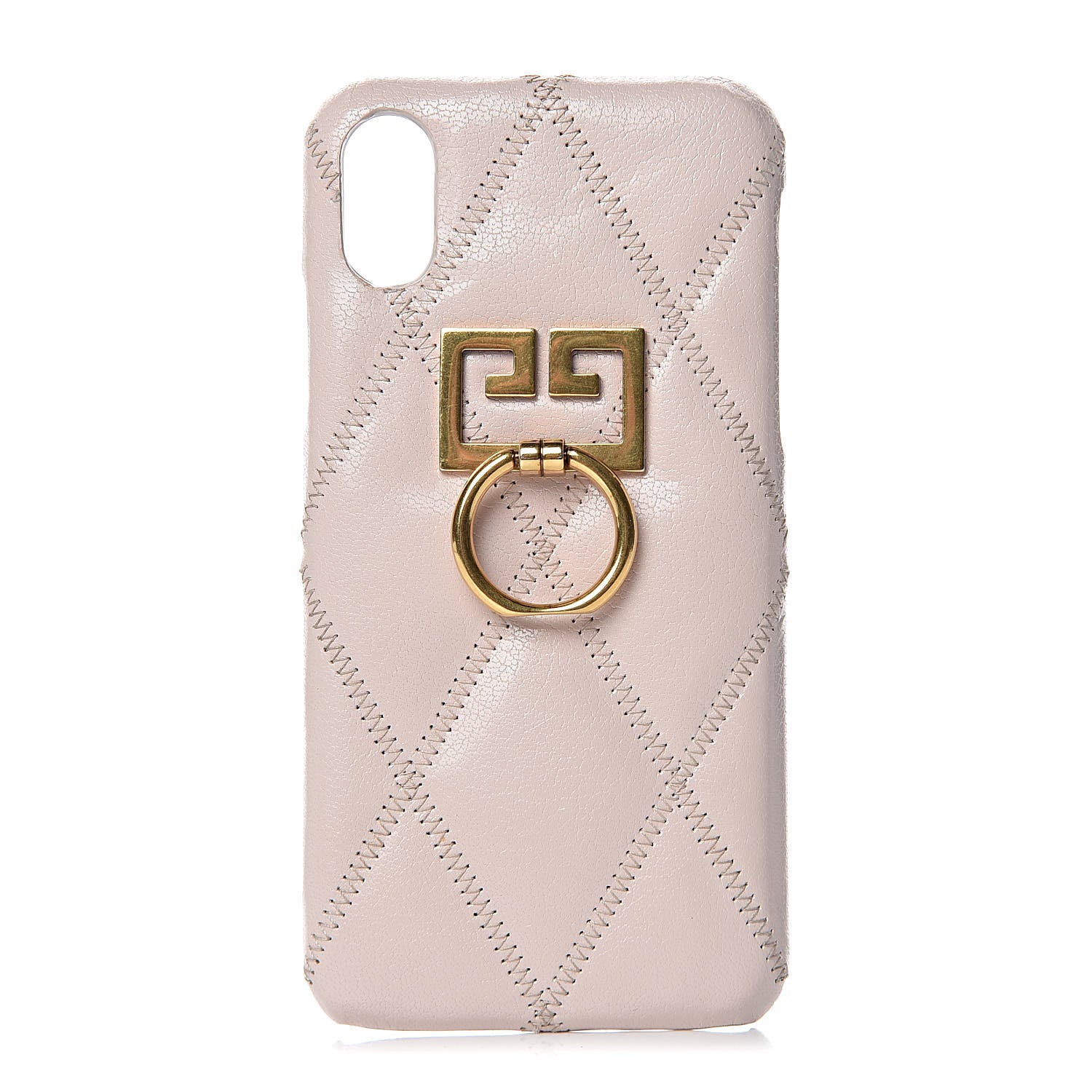 Givenchy Goatskin Diamond Quilted GV3 iPhone X Case Pale Pink 1 of 8