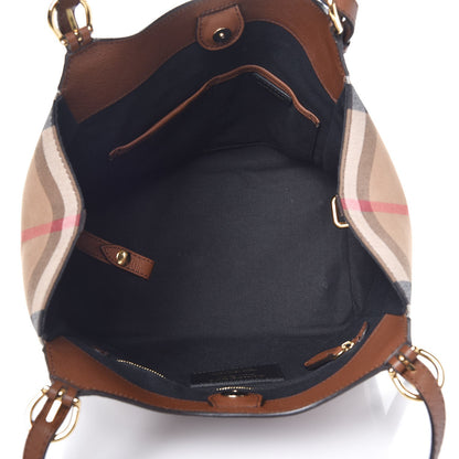 Burberry Grainy Calfskin House Check Small Canterbury Dark Sand 5 of 9