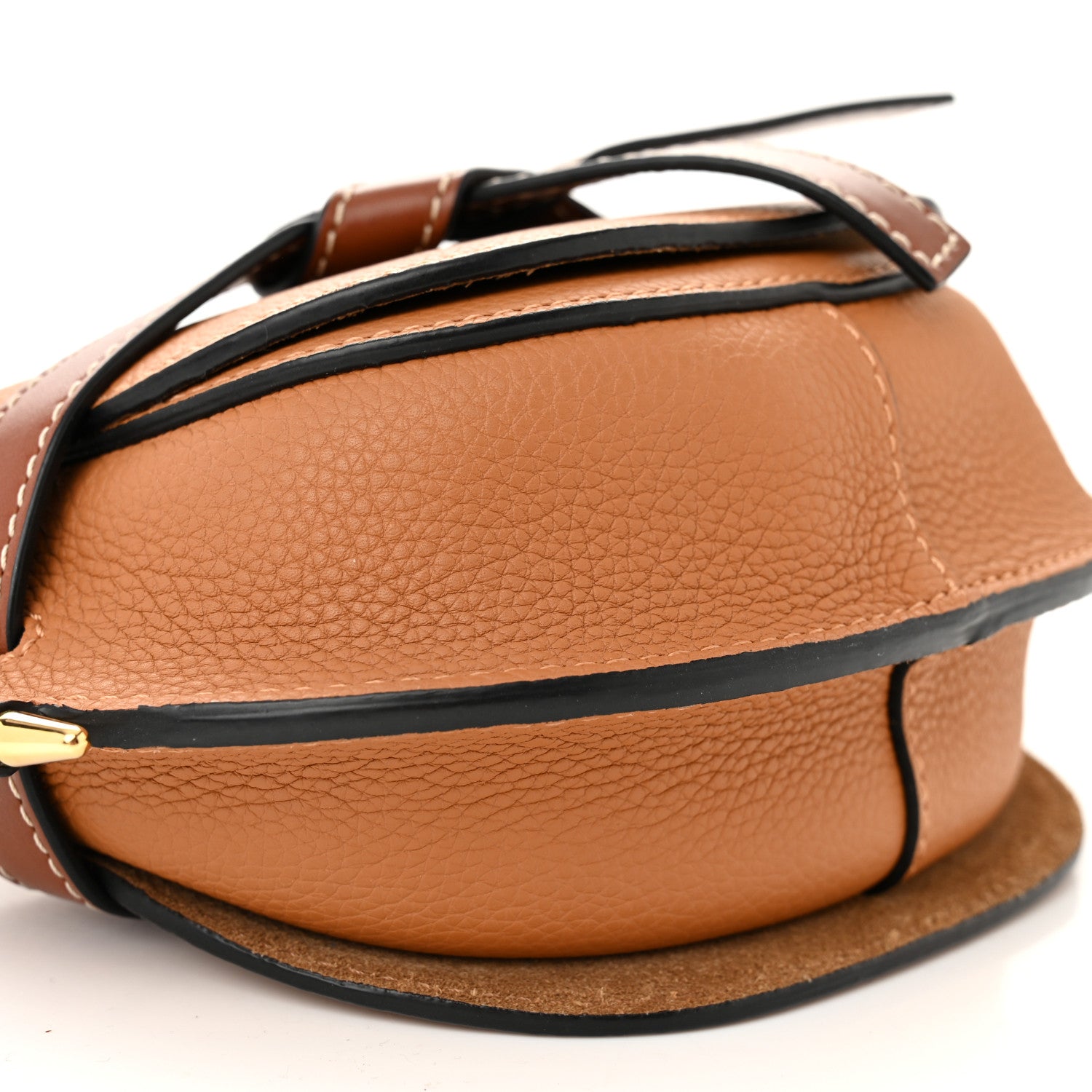 Loewe Grained Calfskin Mini Gate Crossbody Bag Caramel Pecan 8 of 9
