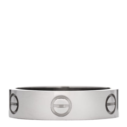 Cartier 18K White Gold 5.5mm LOVE Ring 60 9 3 of 4
