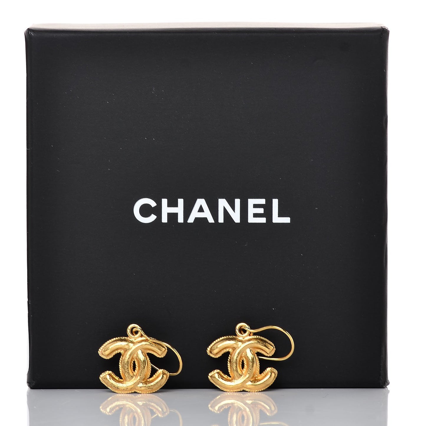 CC Drop Earrings Gold