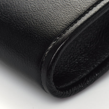 Gucci Textured Calfskin Web Mini Rajah Slim Flap Shoulder Bag Black 10 of 10
