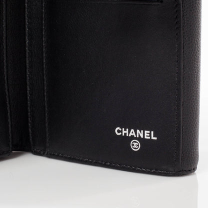 Chanel Caviar Leather Flap Wallet Black 8 of 9