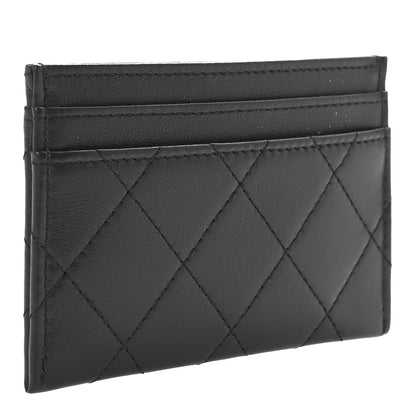 Chanel Calfskin Quilted Card Holder So Black 3 of 9