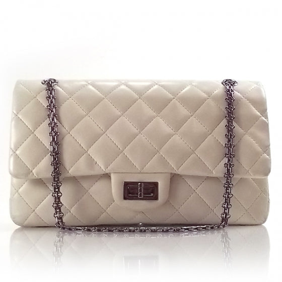 Chanel Lambskin Jumbo Reissue Flap Ivory 1 of 11