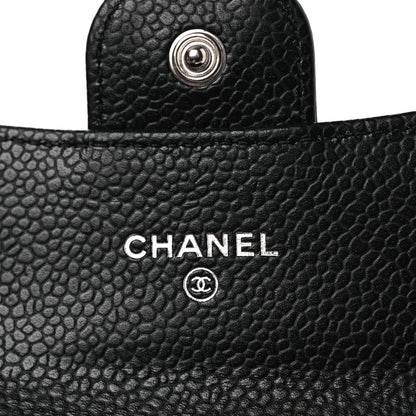 Chanel Caviar Quilted Flap Card Holder Wallet Black 7 of 10