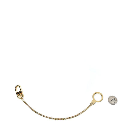 Louis Vuitton Metal Pochette Extender Key Ring Chain Gold 2 of 5