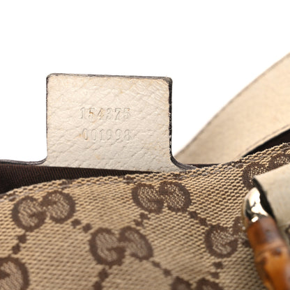 Gucci Monogram Bamboo Tote Off White 7 of 11
