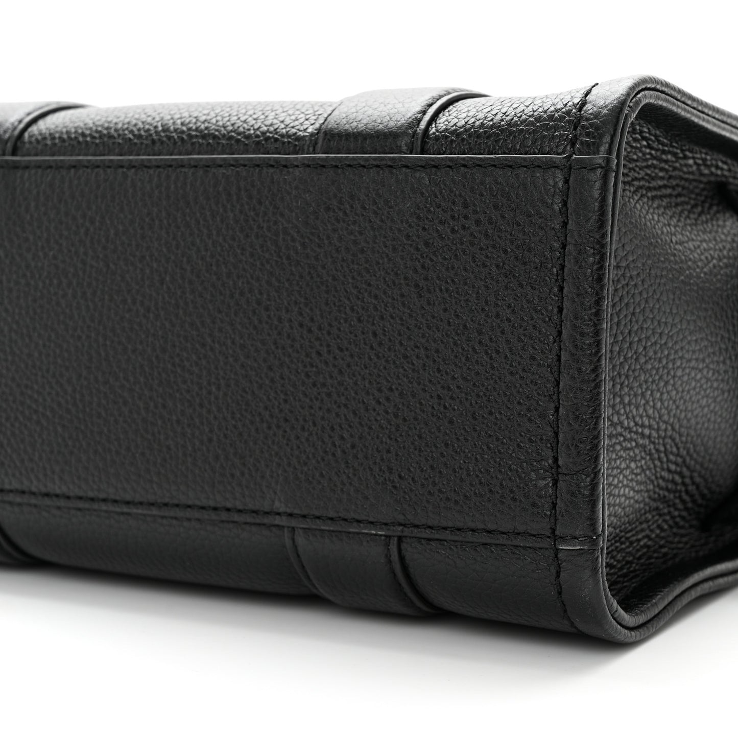 Grained Calfskin Small The Tote Bag Black