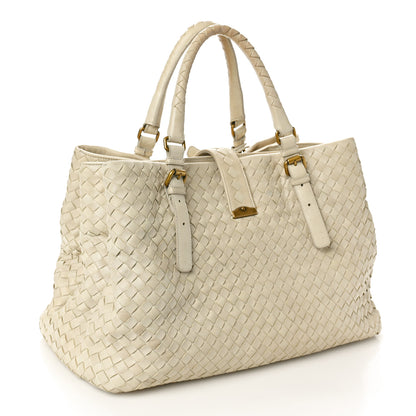 Bottega Veneta Nappa Intrecciato Medium Roma Tote Marmo 2 of 14