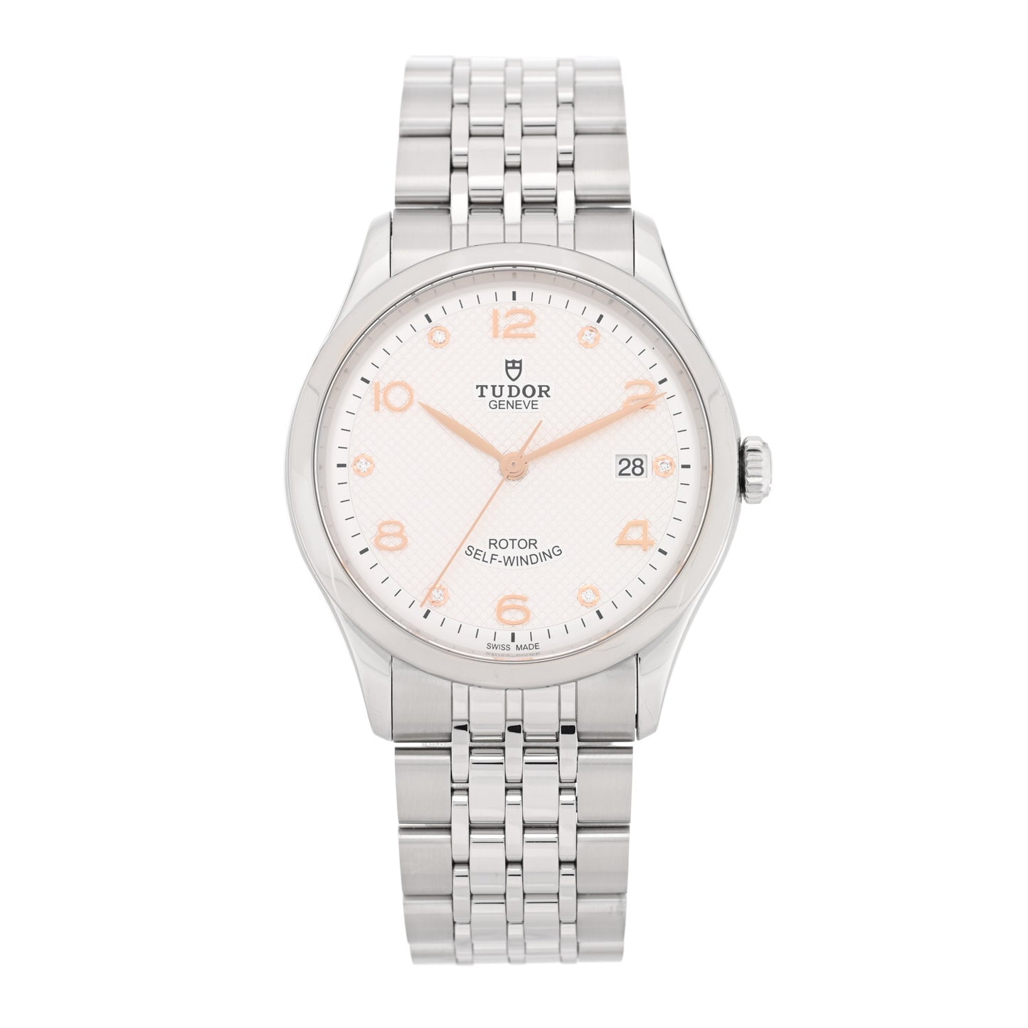 Stainless Steel Diamond 39mm 1926 Automatic Watch White 91550