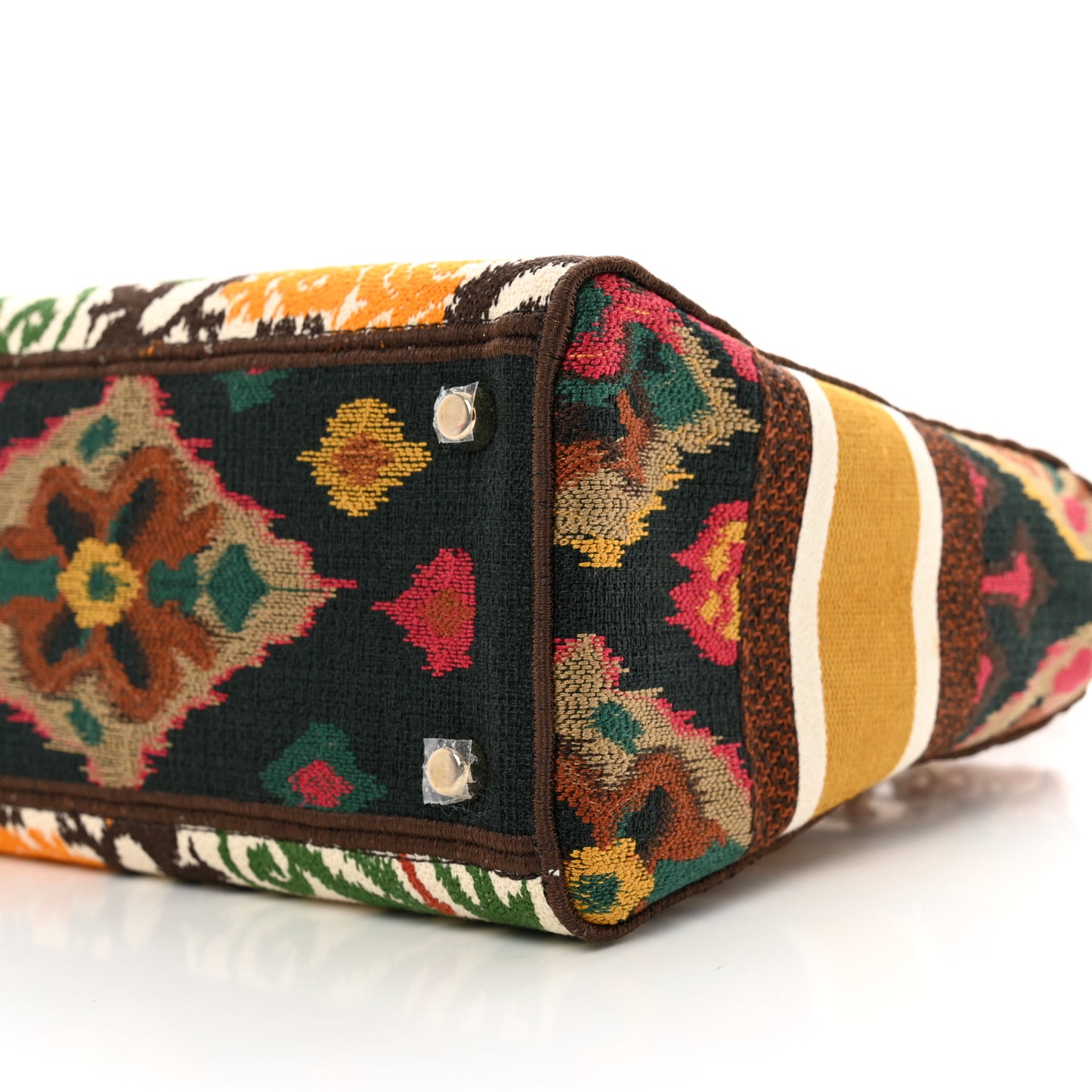 Canvas Embroidered Small Paisley Lady Dior Multicolor