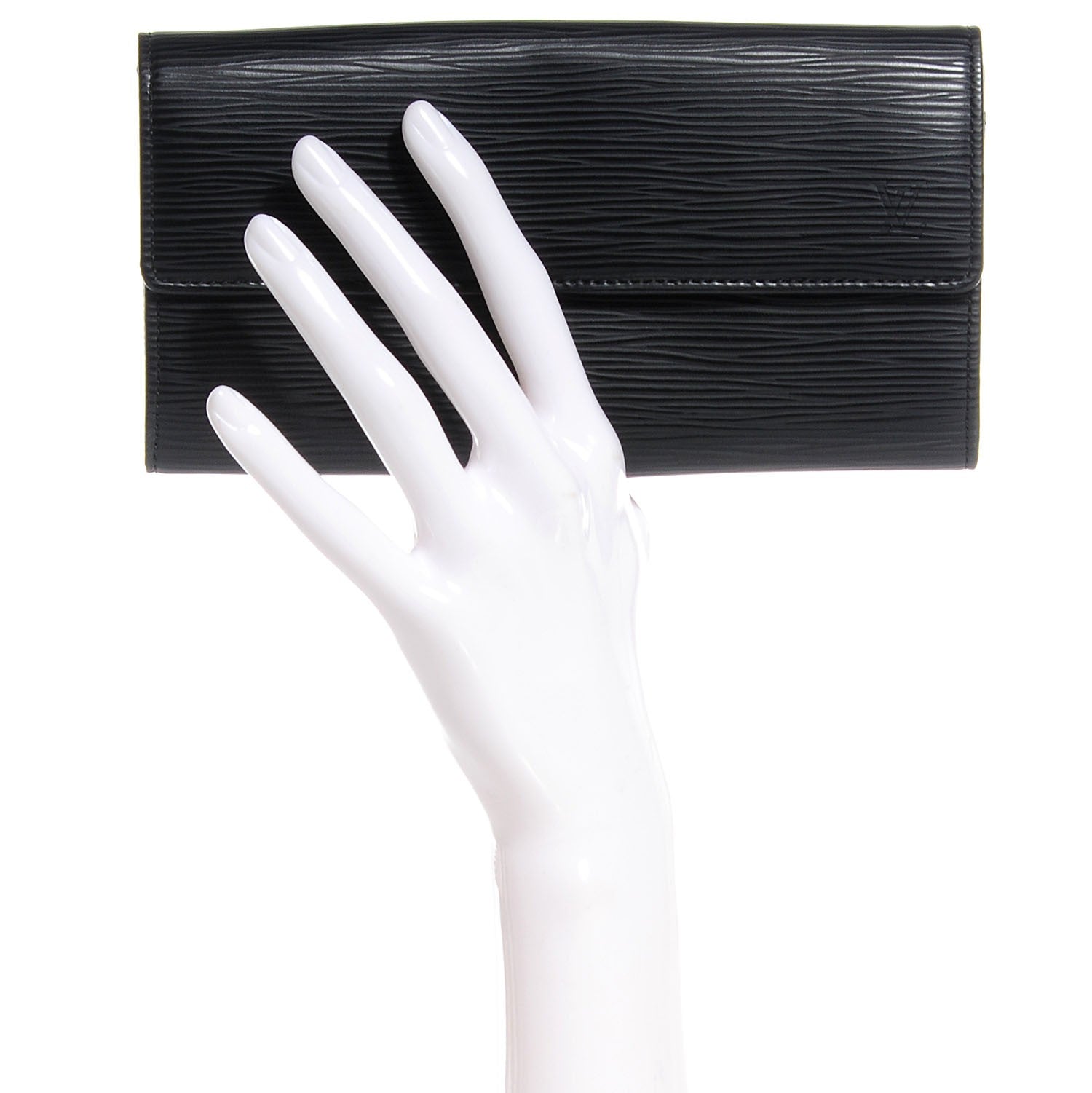 Louis Vuitton Epi Sarah Wallet Black 2 of 7
