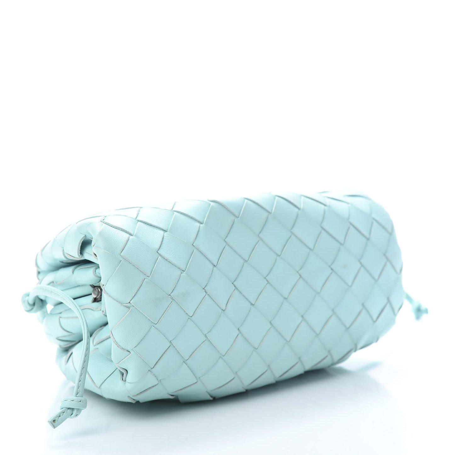 Nappa Intrecciato The Mini Pouch Topazio Silver