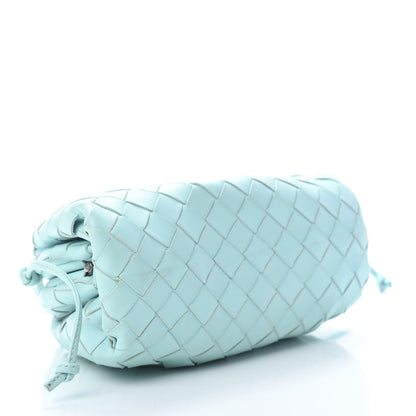 Bottega Veneta Nappa Intrecciato The Mini Pouch Topazio Silver 4 of 11