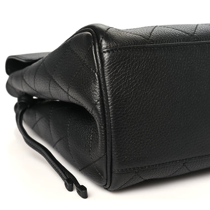 Chanel Grained Calfskin Stitched Urban Essentials Large Shopping Bag Black 10 of 12