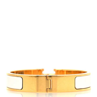 Hermes Enamel Narrow Clic Clac H Bracelet PM White 3 of 4