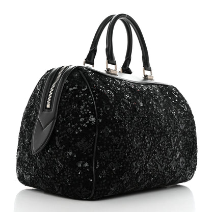 Louis Vuitton Sequin Monogram Sunshine Express Speedy Black 2 of 15