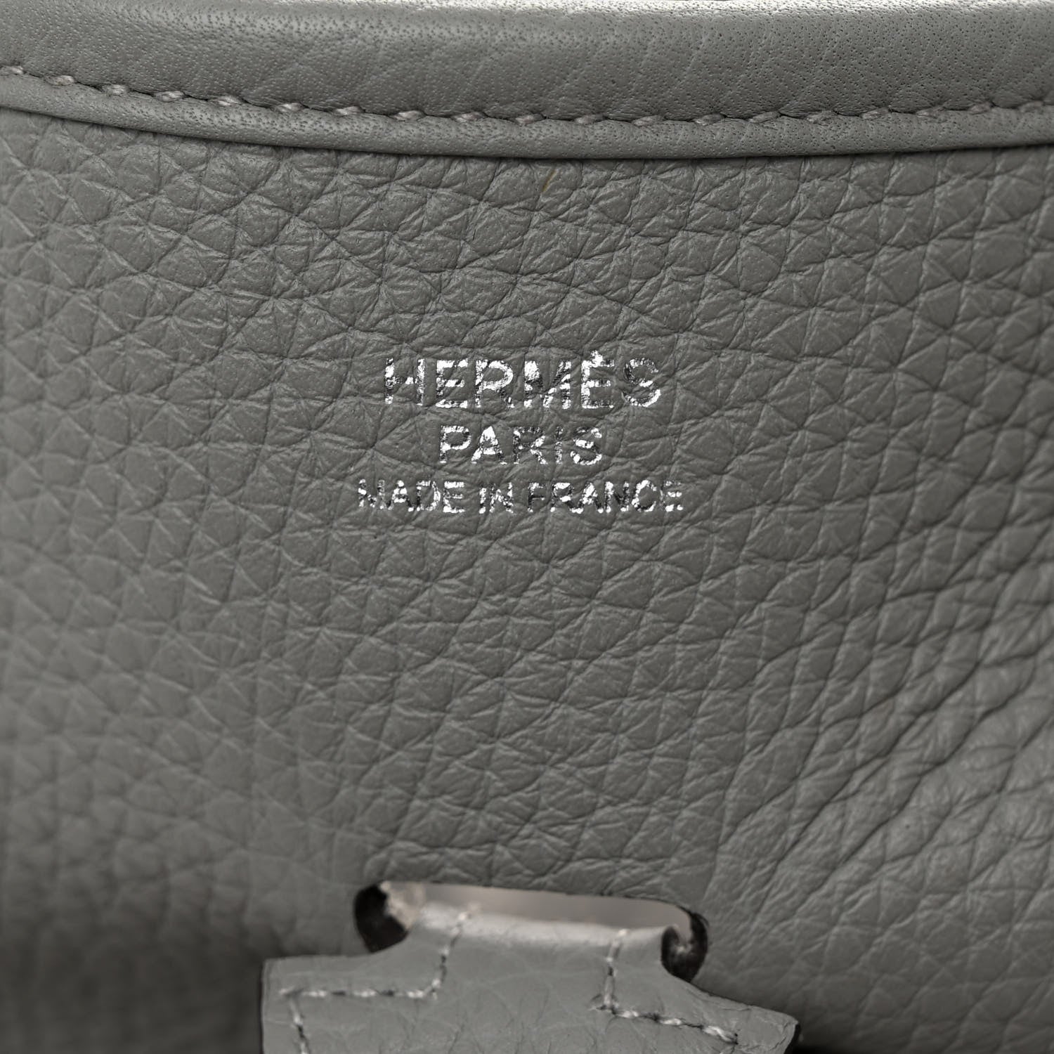 Hermes Taurillon Clemence Evelyne III PM Gris Mouette 6 of 11