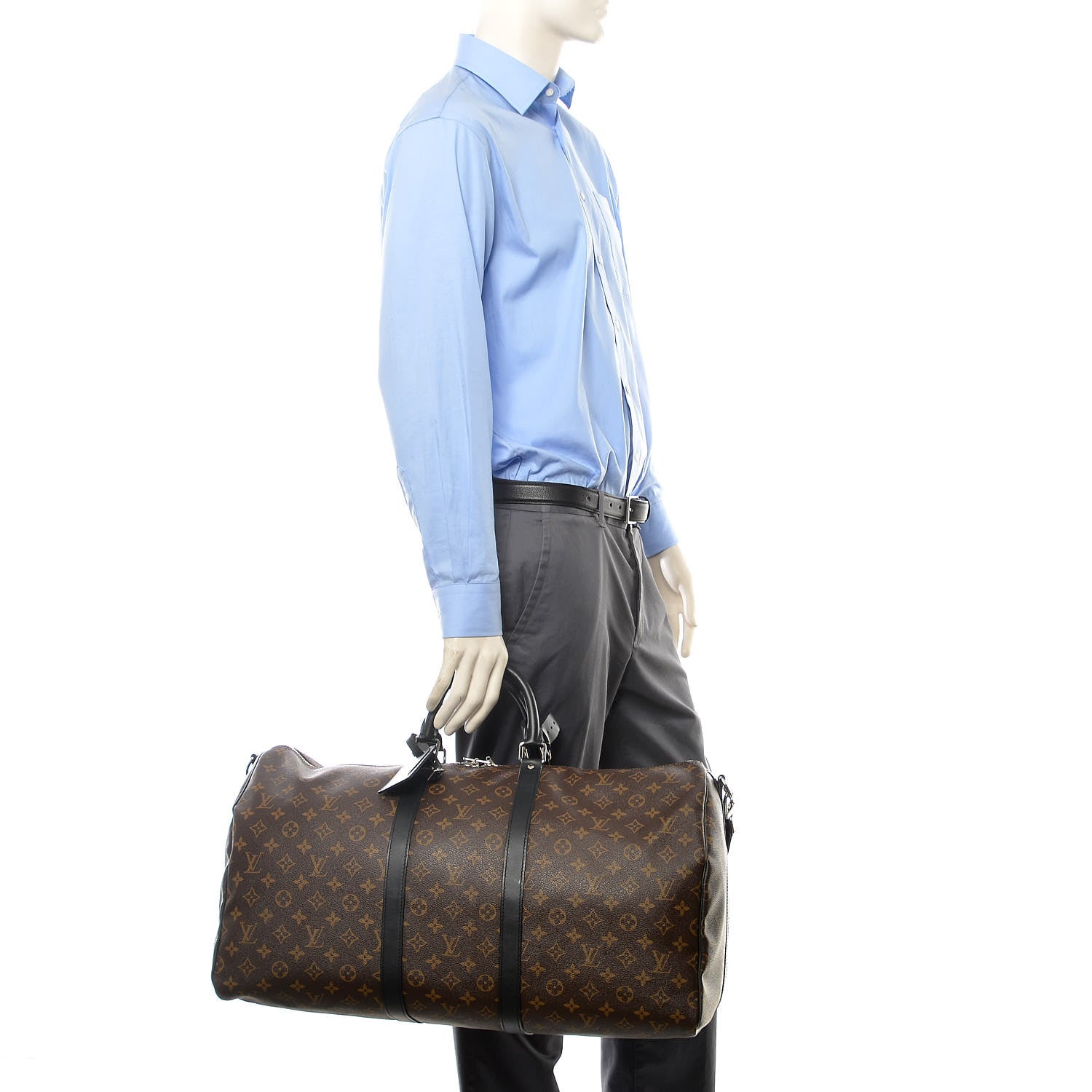 Louis Vuitton Monogram Macassar Keepall Bandouliere 55 3 of 11