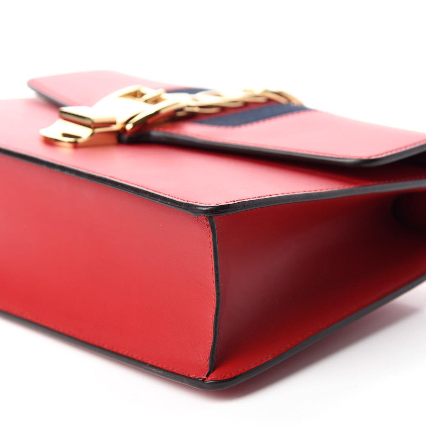 Calfskin Small Sylvie Shoulder Bag Hibiscus Red