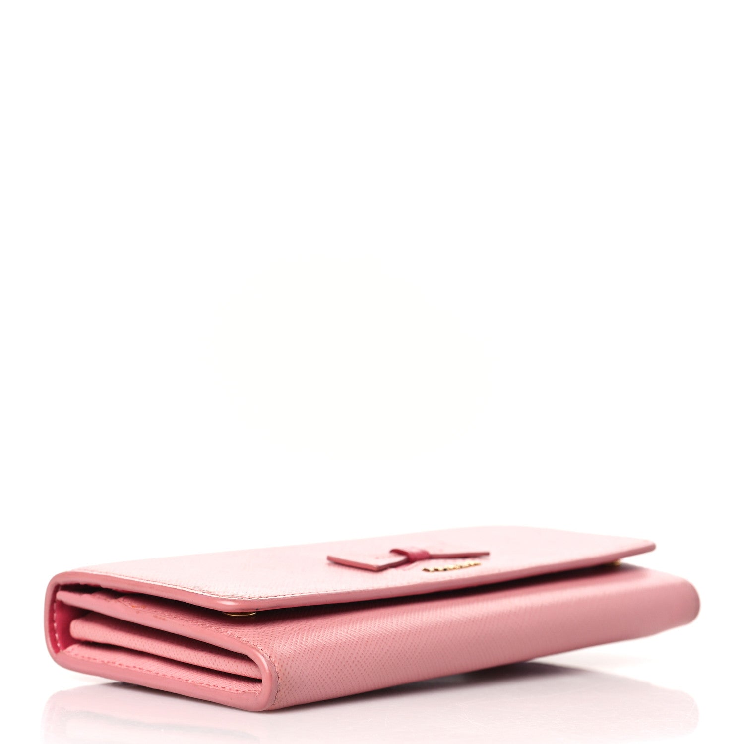 Prada Saffiano Bow Continental Wallet Petalo 4 of 8