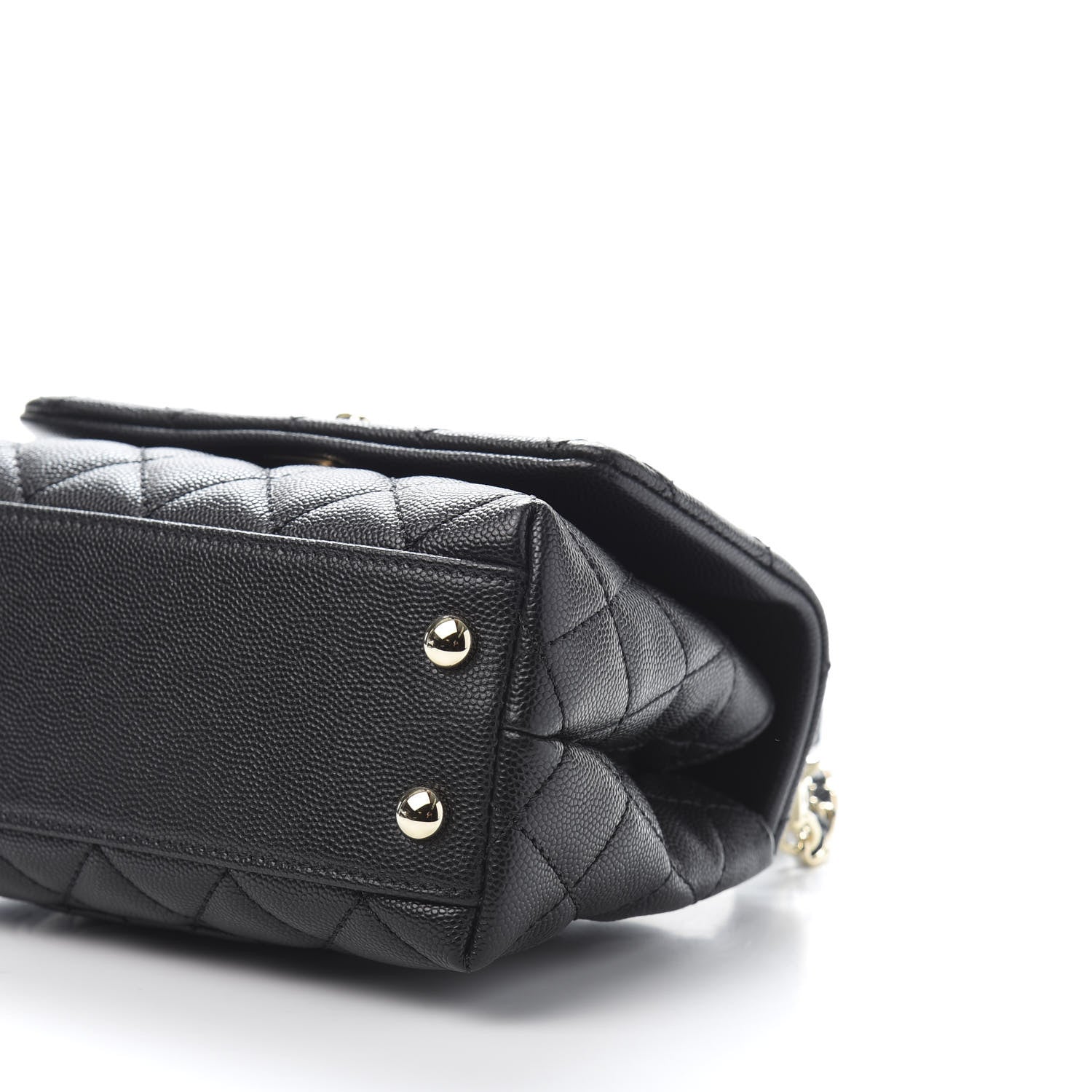 Chanel Caviar Quilted Extra Mini Coco Handle Flap Black 9 of 11