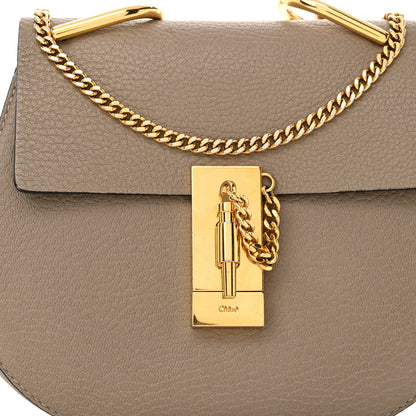 Chloe Grained Lambskin Mini Drew Shoulder Bag Motty Grey 7 of 11
