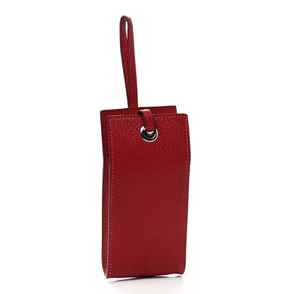 Hermes Chevre Mysore Planet Phone Case Rouge Vif 3 of 6