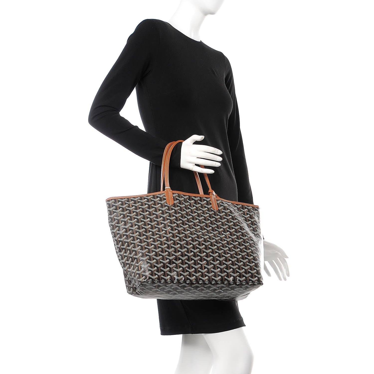 Goyard Goyardine Saint Louis PM Black Gold 2 of 7
