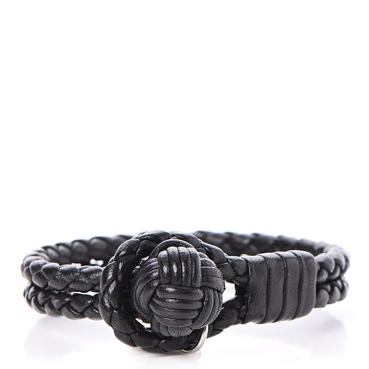 Nappa Intrecciato Bracelet S Nero Black
