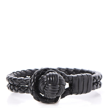 Bottega Veneta Nappa Intrecciato Bracelet S Nero Black 1 of 5