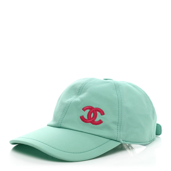 Chanel Cotton CC Cap Hat Turquoise Fuchsia 1078781 – FASHIONPHILE
