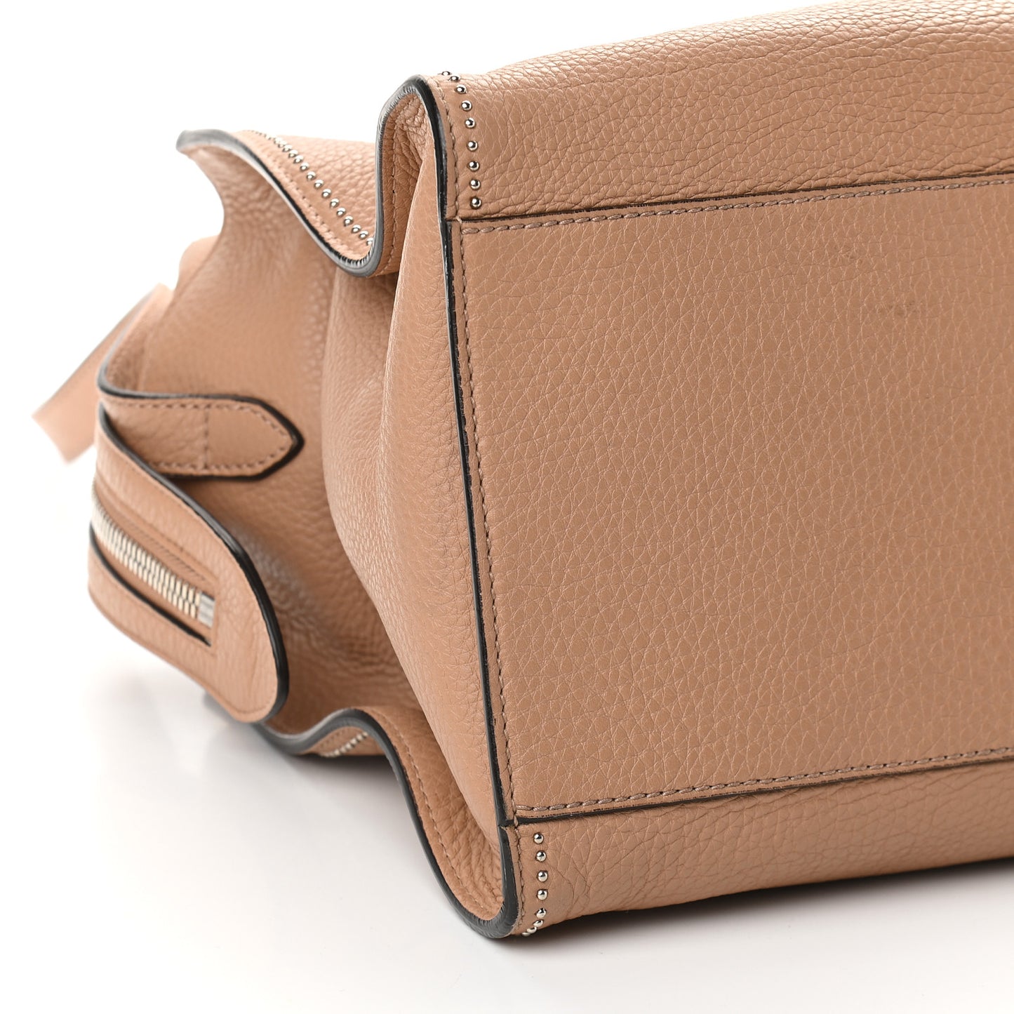 Cellarius Calfskin Ramble Studded Layered Tote Camelia
