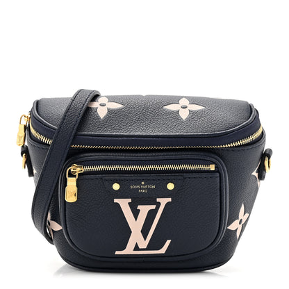 Louis Vuitton Empreinte Monogram Giant Mini By The Pool Bumbag Blue Beige 1 of 9