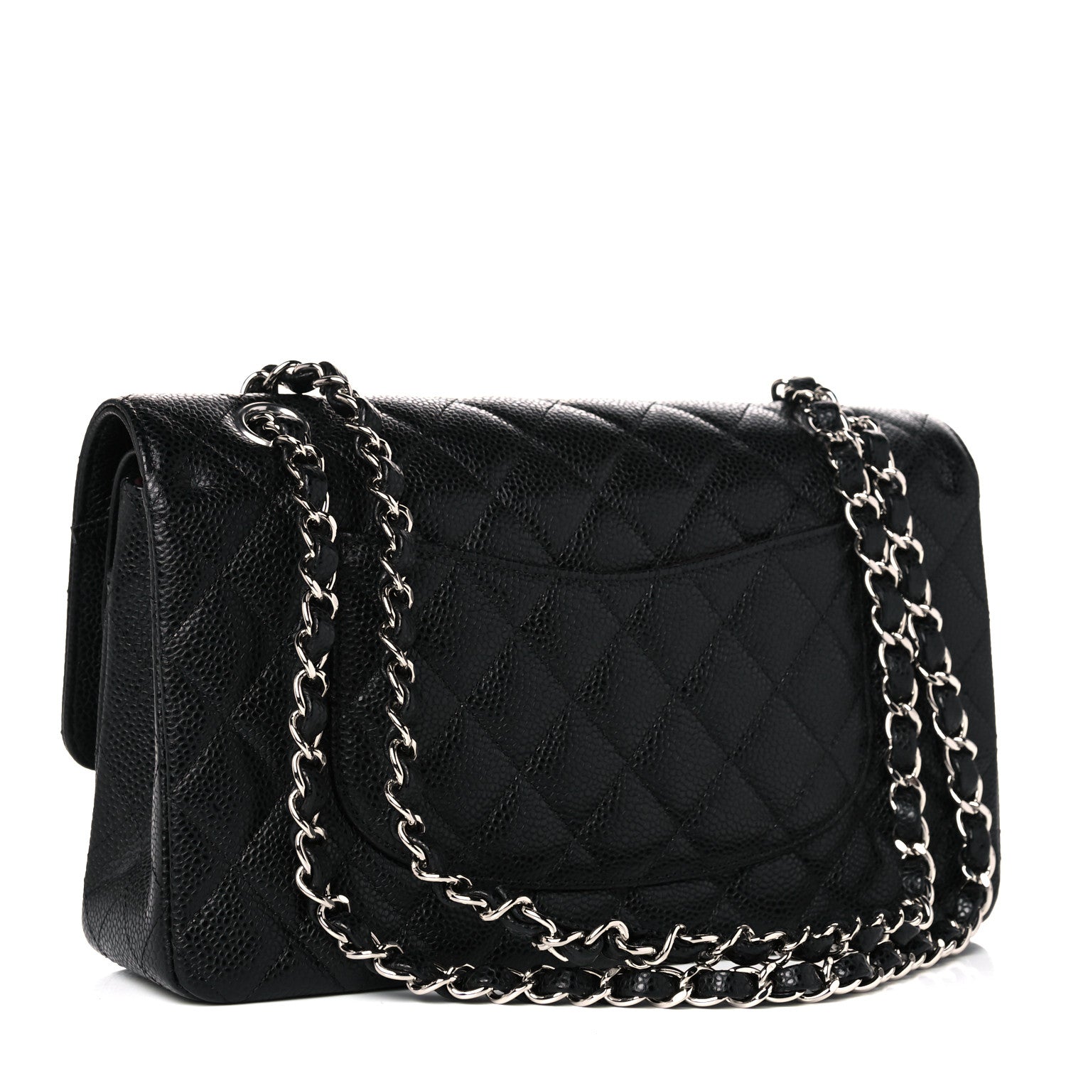 Chanel Caviar Quilted Medium Double Flap Black 3 of 10