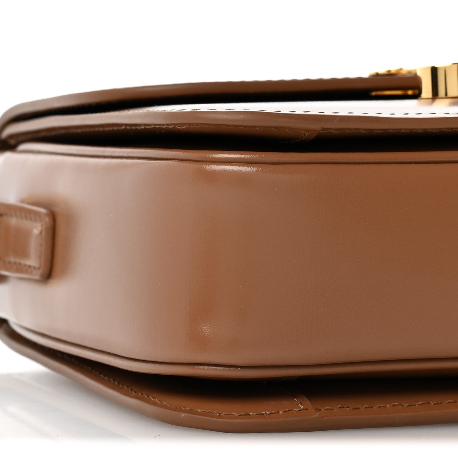 Celine Shiny Calfskin Teen Triomphe Bronze 10 of 13